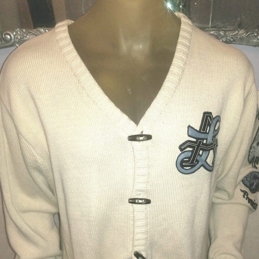 PellePelle Men offwhiteXXL AmericanLegend Cardigan